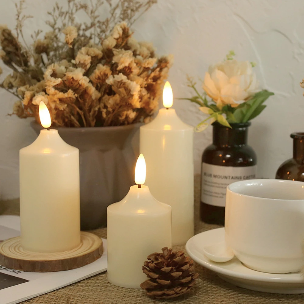 Flickering Tealight Realistic Flameless LED Candles with Timer Remote Battery Operated Candles for Valentines Home Wedding Decor