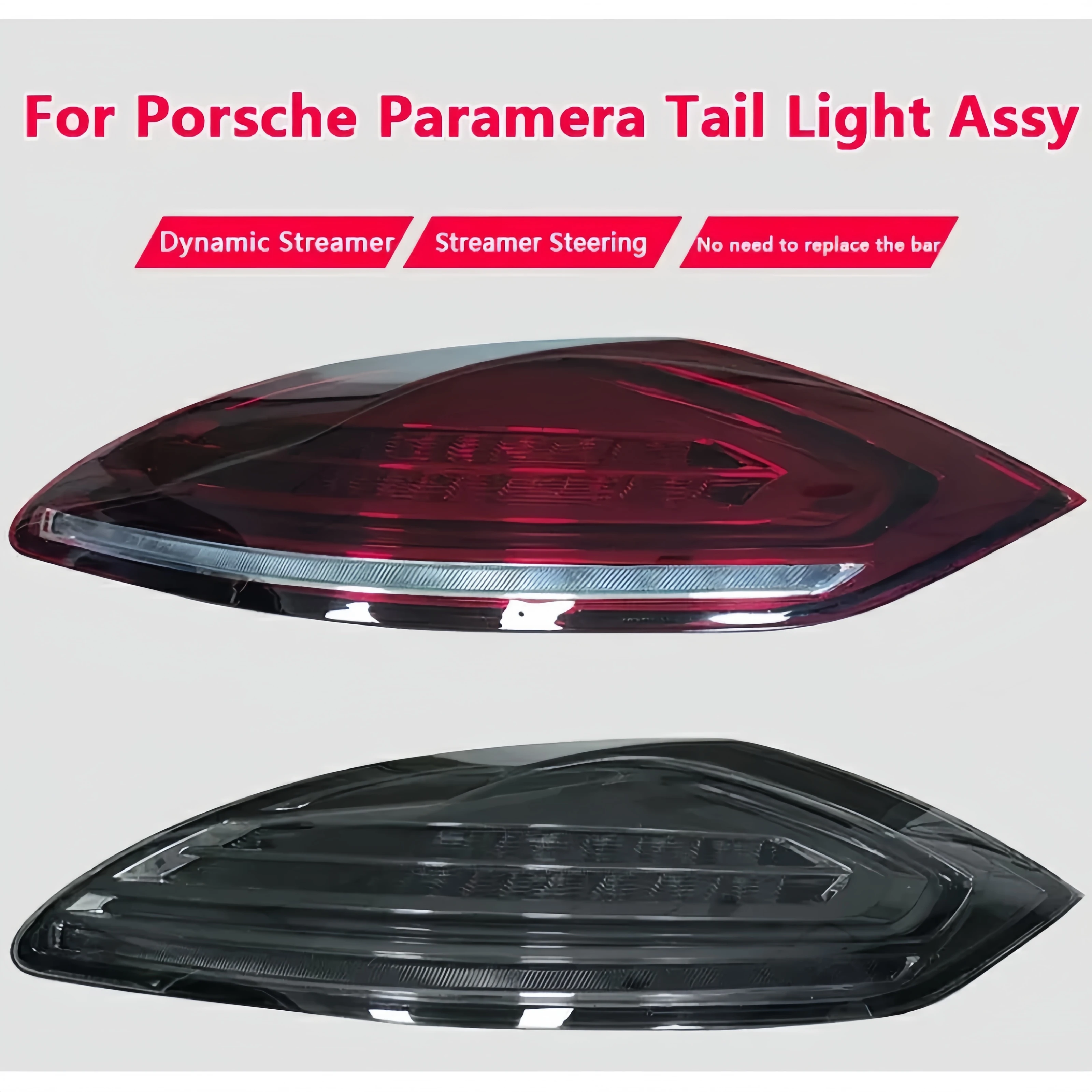 Lampu belakang mobil cocok untuk Porsche Panamera 970 2010-2013. Lampu belakang yang baru diupgrade