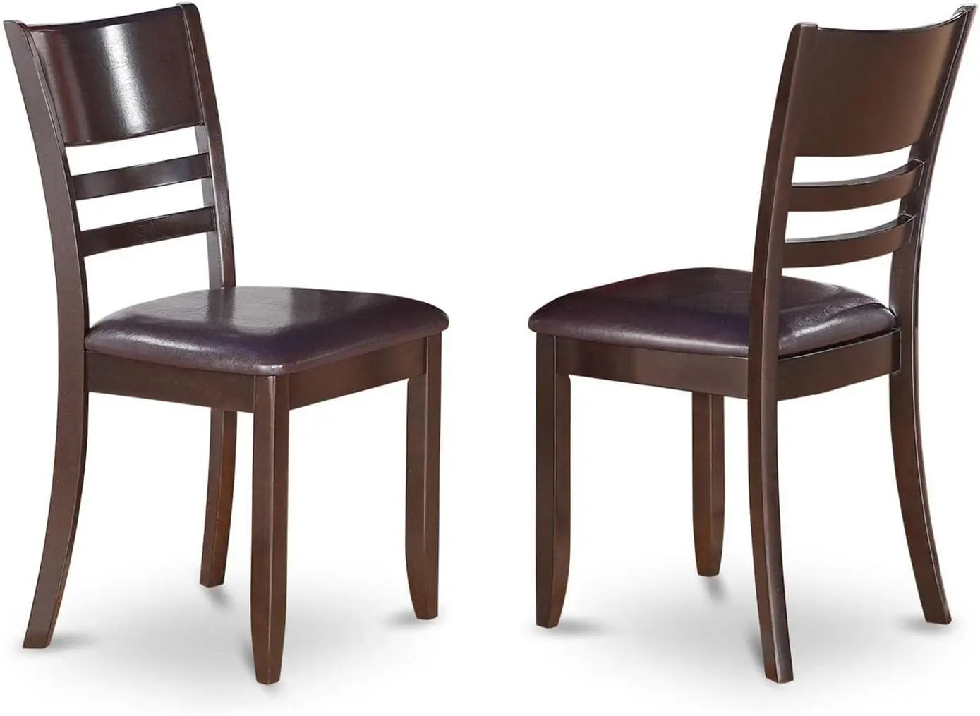 East West Furniture ANLY3-CAP-LC 3 Piece Dining Set for Small Spaces Contains a Round Kitchen Table with Pedestal