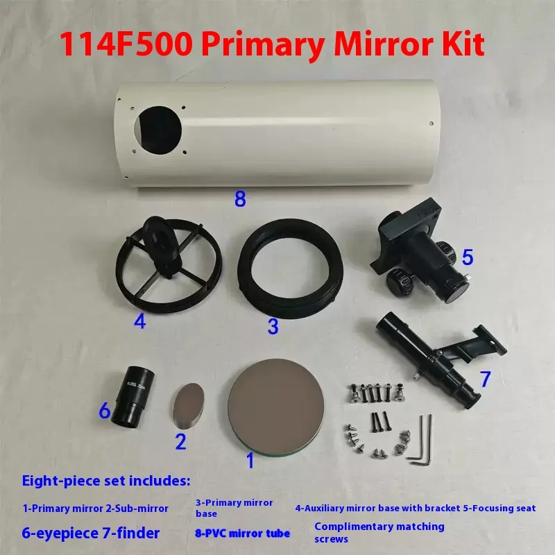 Build Your Own 114F500 Newtonian Reflector Telescope  DIY Project