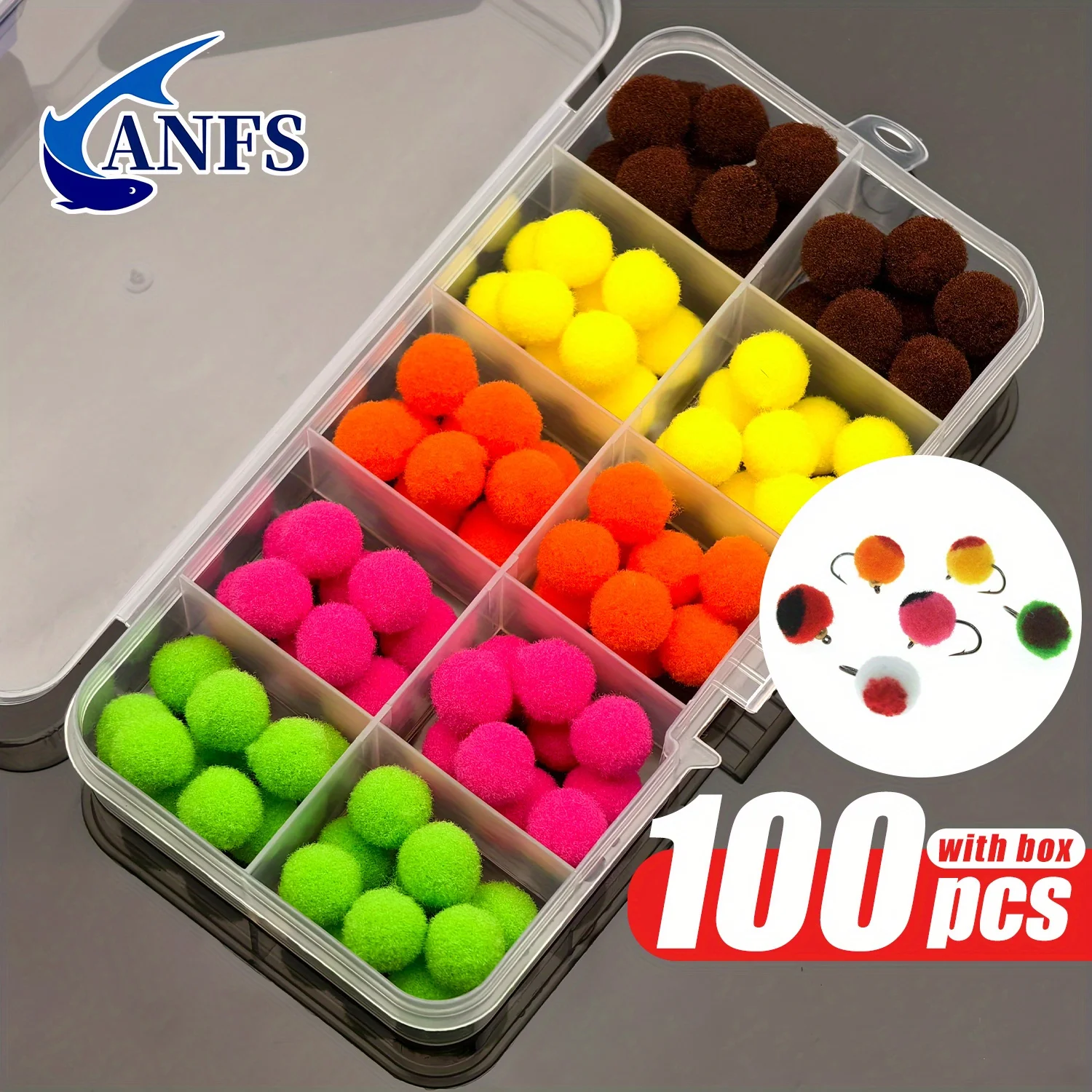 Anfs 100Pcs Fly Fis…