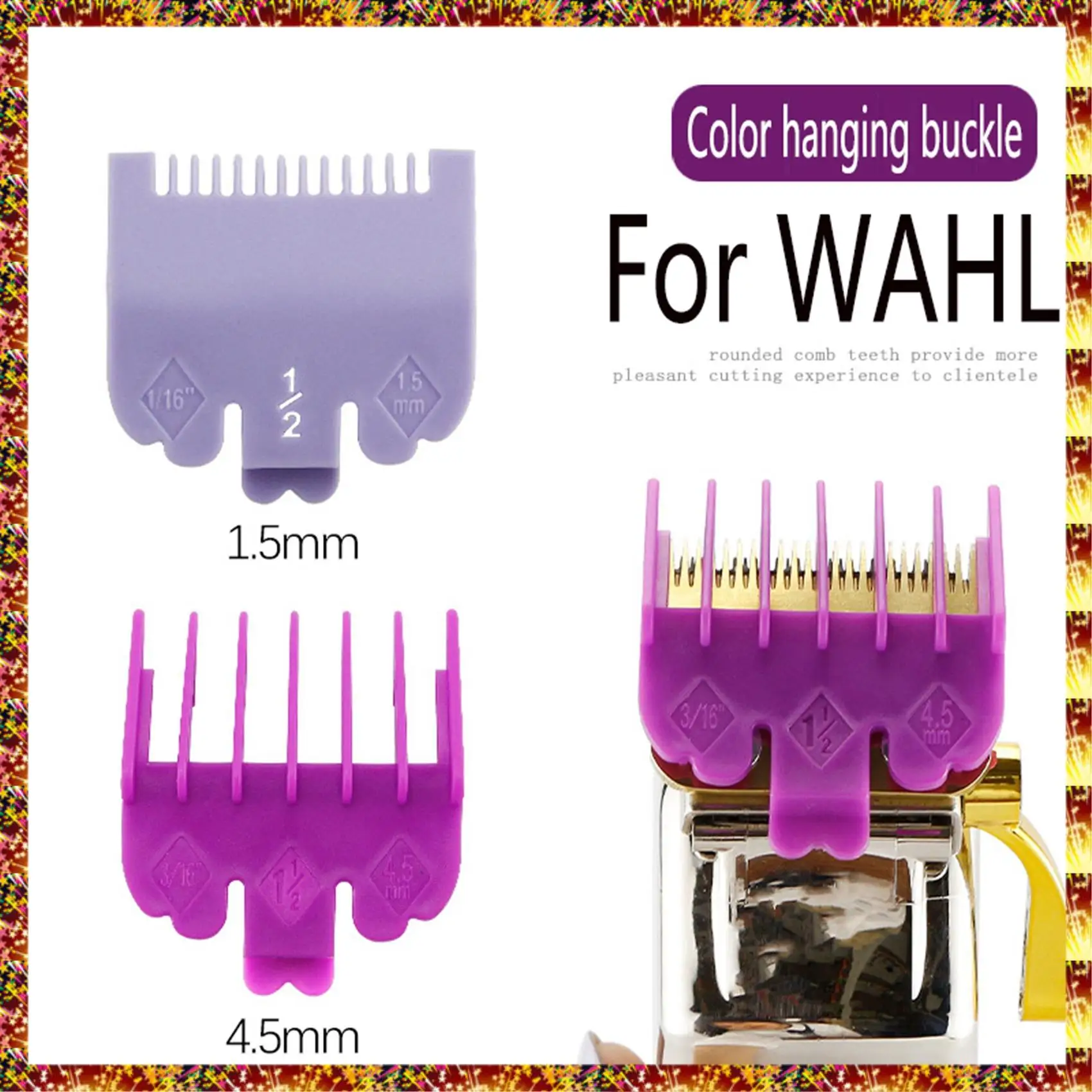 AGOUP 4 шт./компл., направляющая для машинки для стрижки волос, расческа-триммер для бороды, триммерная головка, сменная расческа для бритвы, лезвие для машинки для стрижки, рукав для резки