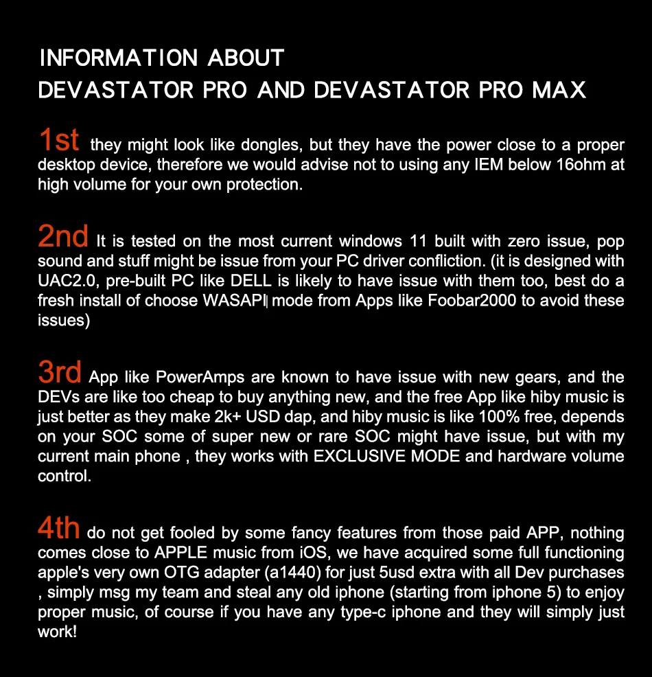 Venture Electronics Devastator Pro Max Typ-C zu 3,5 4,4 DAC Dongle – Detail 5