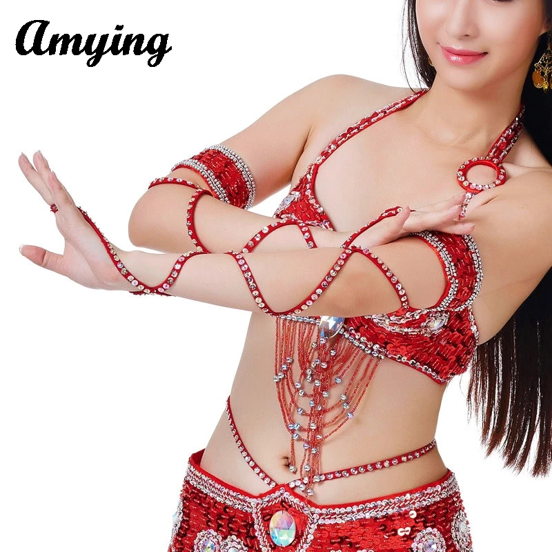 Sexy New Belly Dance Bracelet Belly Dance Arm Band With  Stretch Wrap Strap Arm Chain Women Belly Dance Wear Sequin Bracelet