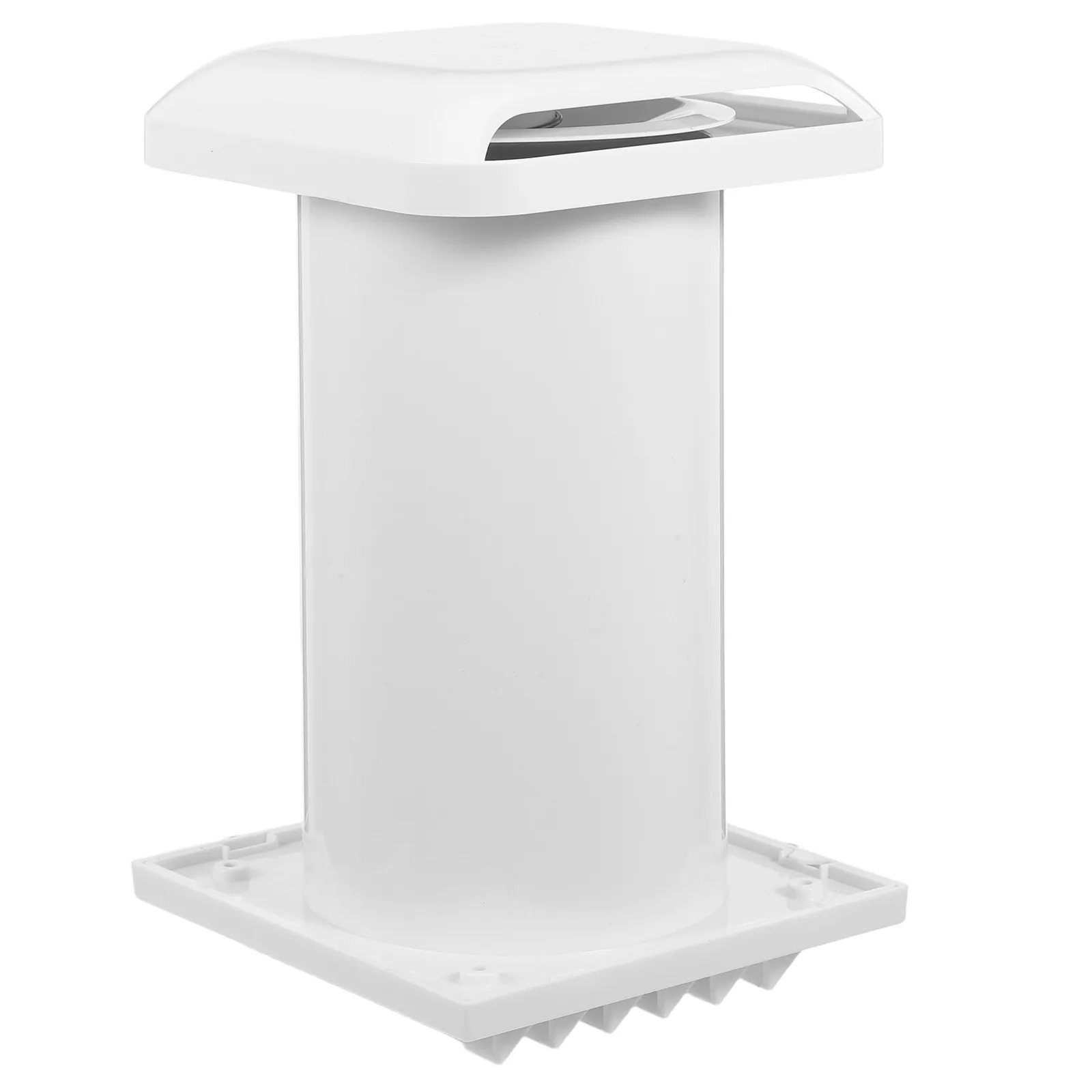 Through Wall Ventilator Flush Mount Outdoor Exhaust Wall Louver Vent Hood Rainproof Vent Pipe PVC Duct Sleeve Air Filter Mesh
