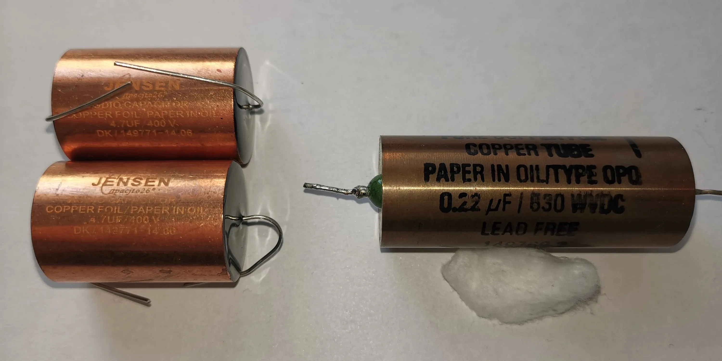 JENSEN Ares Oil-Killed Copper Tube Capacitor, um preço e várias especificações para escolher da Dinamarca, original