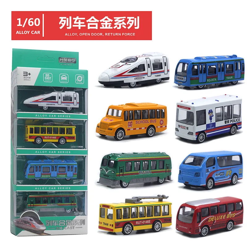 

Alloy mini bus model,simulation high-speed train toys,original packaging gift toys