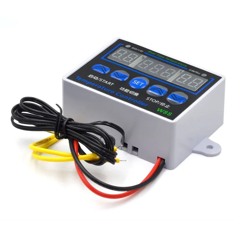 1/2/5/10/20Pcs XH-W1411 Digital Temperature Controller Three Display Multifunctional Temperature Control Switch