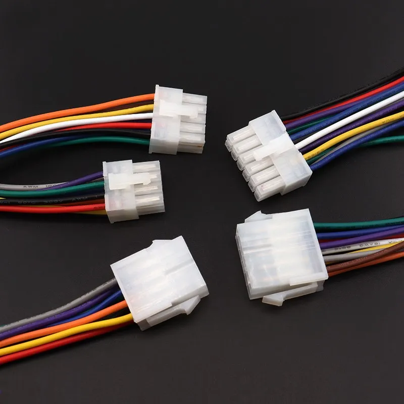 5557 / 5559 electric motorcycle controller plug 6 / 8 / 16 pin automobile computer harness connector 4.2mm male and female socke