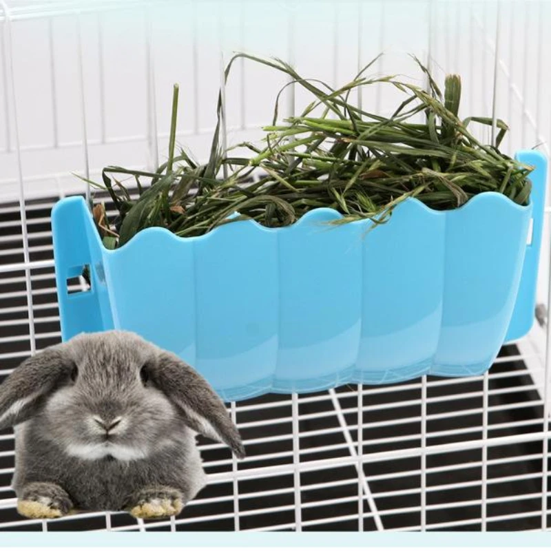 Small Pet Rabbit Hay Feeder Guinea Pig Rack Feeder Guinea Pig Accessories Chinchilla Feeder Accessories Para Conejo