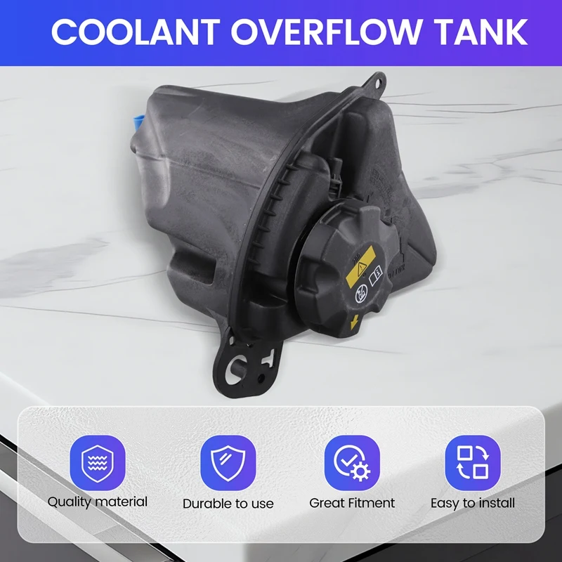 17137647283 Engine Coolant Overflow Recovery Reservoir Tank With Cap For BMW N55 F07 F10 F18 F01 F02 53 17137806038