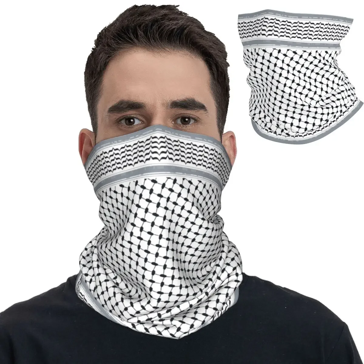 Keffiyeh Bandana Ochraniacz na szyję Kominiarka z nadrukiem Szalik Ciepła opaska na głowę Wędkarstwo Unisex Dorośli Zima