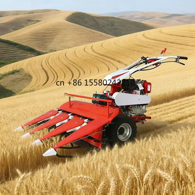 2026 hot Self Propelled Harvester for Wheat Rice Soybean 0.8-1.5m Cutting Width Engine Multi Crop Reaper