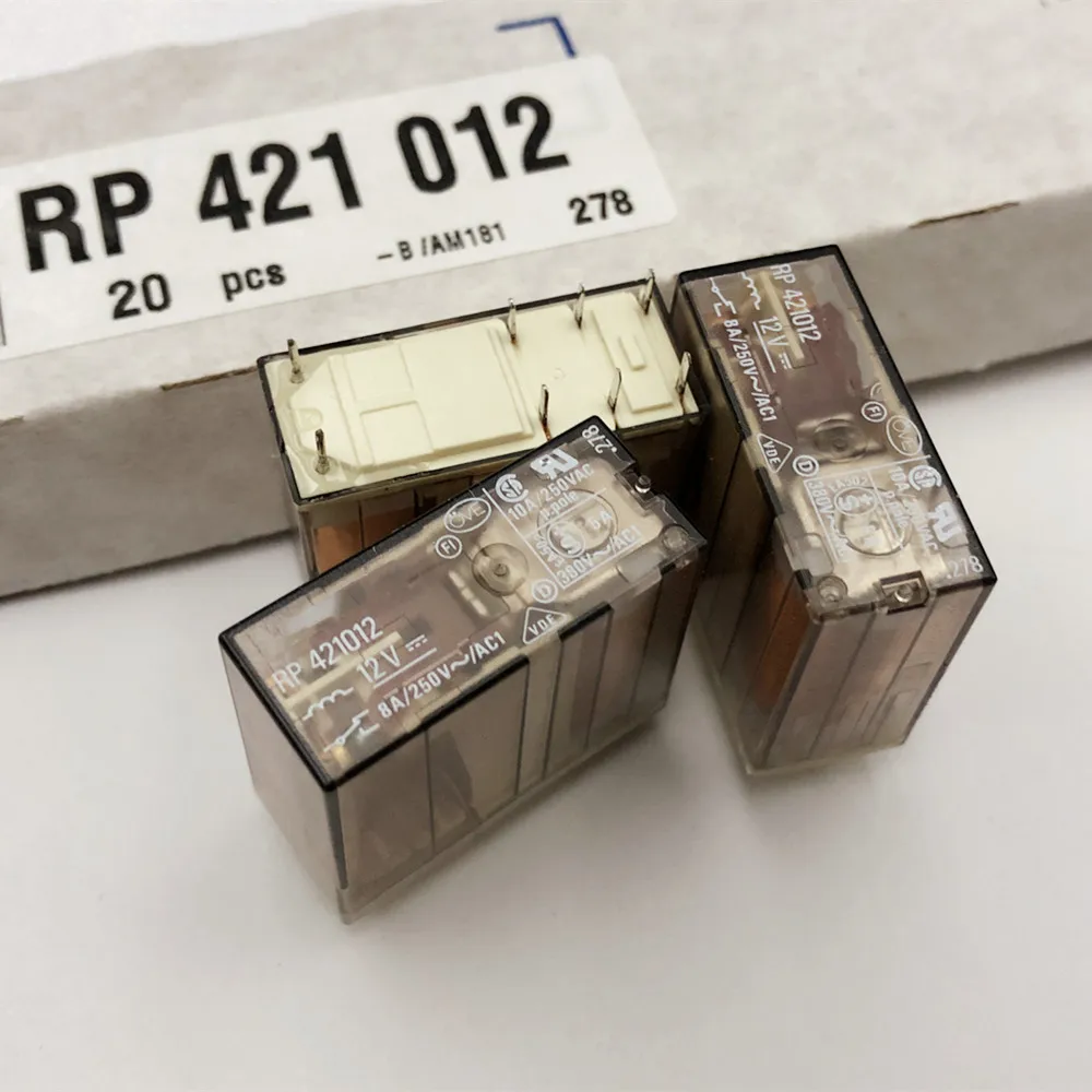 Original new 100% RP421012 relay 16A 8pin 12VDC
