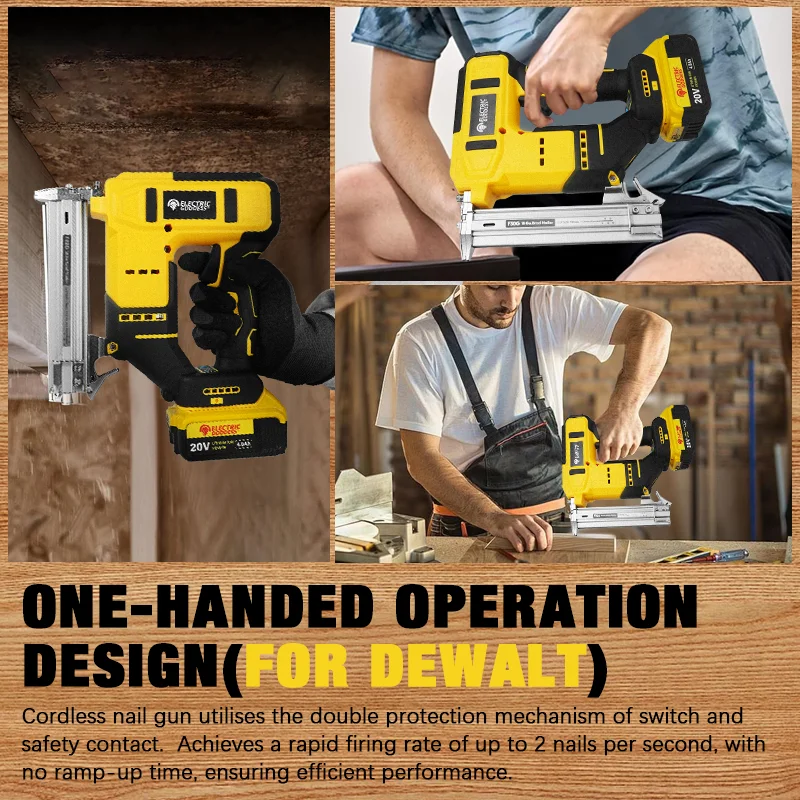 الكهربائية آلهة فرش اللاسلكية الكهربائية مسدس مسامير اللاسلكي براد مسدس مسامير الخشب آلة تسمير ل ديوالت 20 فولت بطارية دبوس #6