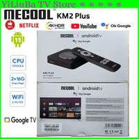 [Genuine]Classic version Mecool KM2 Plus Smart TV Box Global Version 2+16GB Google Certified Netflix 2/4G 5G WF6 USB3.0 100M LAN