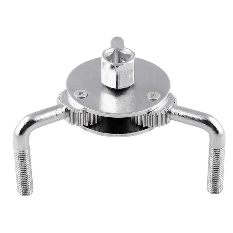Llave de filtro de aceite de dos vías de 3 mandíbulas, herramienta de removedor de llave de filtro de aceite ajustable Universal
