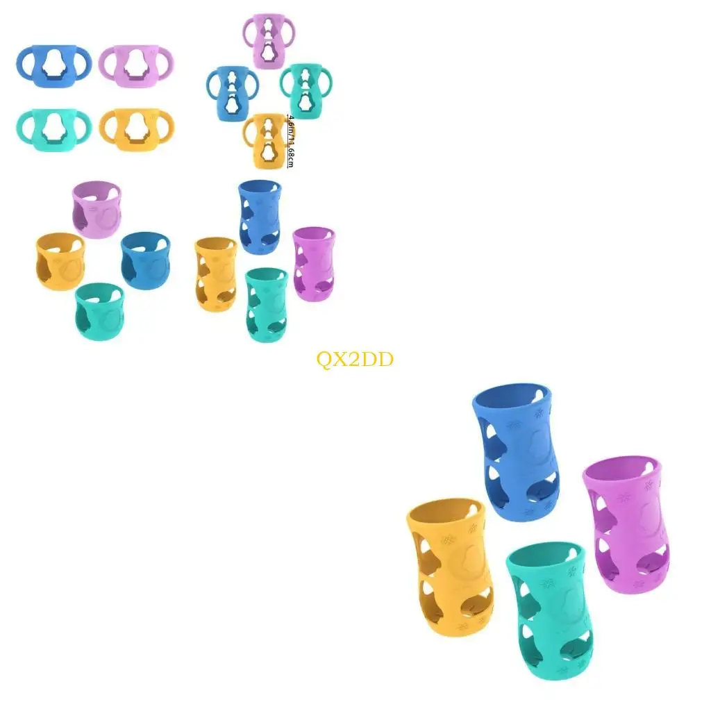 

QX2D Silicone Cover Drop Cover Shockproof Bottle Sleeve Easy to Clean