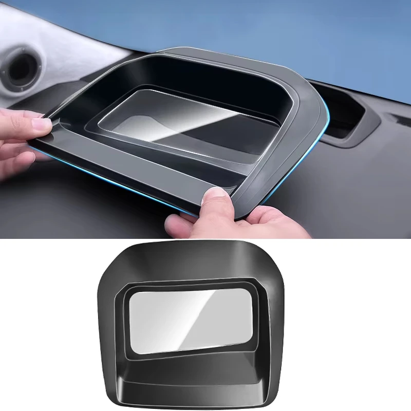 Car HUD Protective Cover Dashboard Head-Up Display Dust Cover Frame Windshield Accessories For Toyota Sienna Granvia 2021-2024