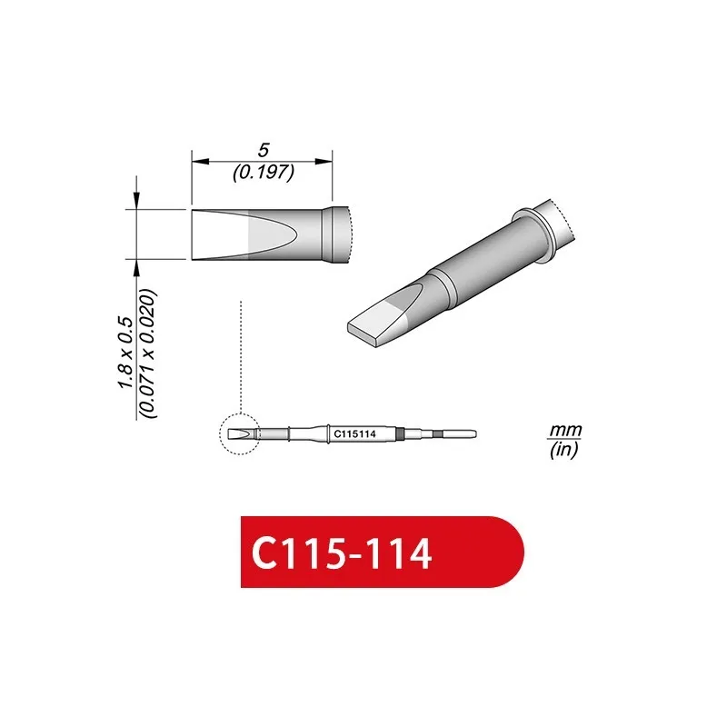 

C115-114 Tips for JBC NASE/NANE NT115 SOGUN AIFEN AIXUN Soldering Station Handle