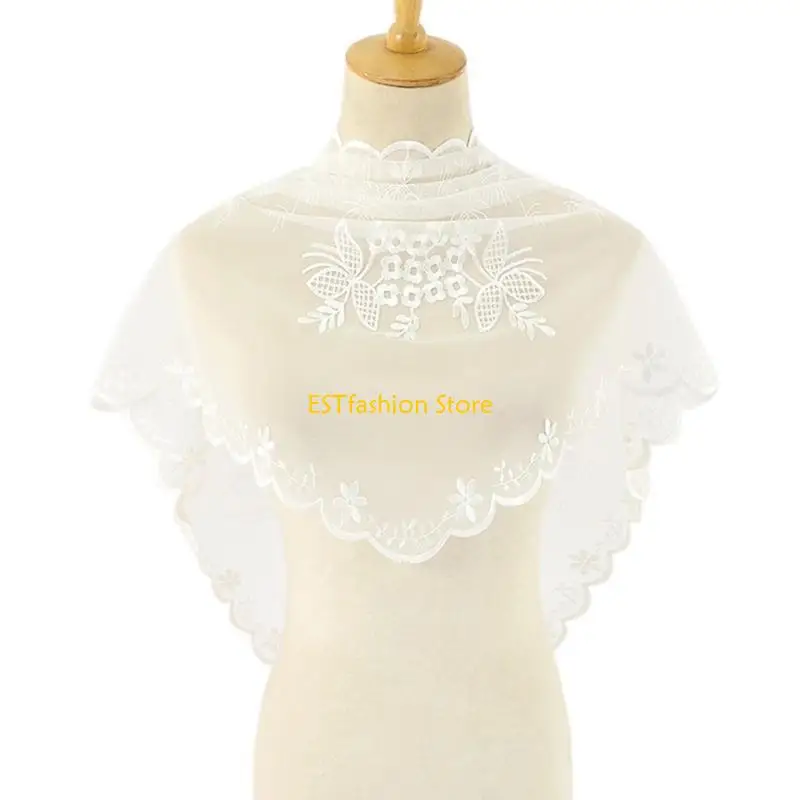 

Y5GC Women Lace Traditional Mass Trianglular Mantilla Veils Church Veils Catholic Mass