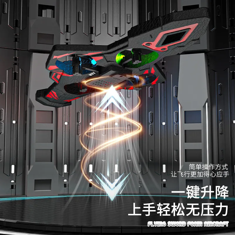 New Remote Control Flying Sword Aircraft Quadcopter Gesture Sensor Anti-fall Drone with Cool Lighting for Adults Kids Toy Gift