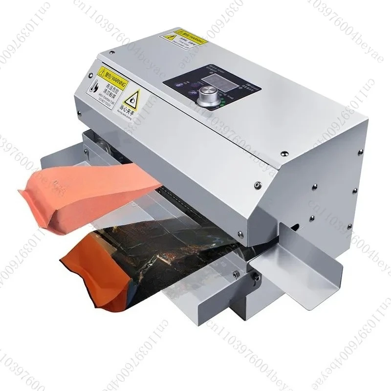 GLF-100 Commercial Continuous Sealing Machine, Tea Bag Coffee Bag Aluminum Foil Bag Sealing Machine Printing Maximum