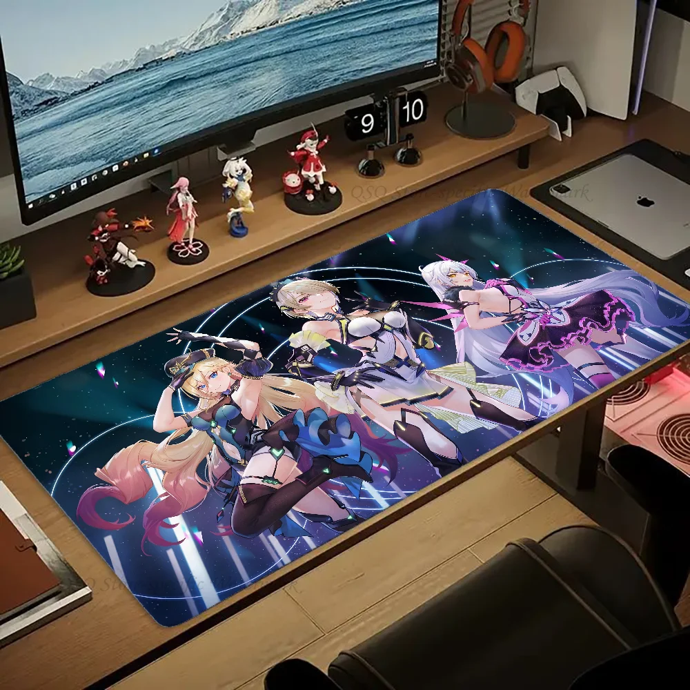 1pc Rita Rossweisse Houkai Gakuen Mouse Mat Desk Mat With Pad Gaming Accessories Prime Gaming XXL Keyboard Pad