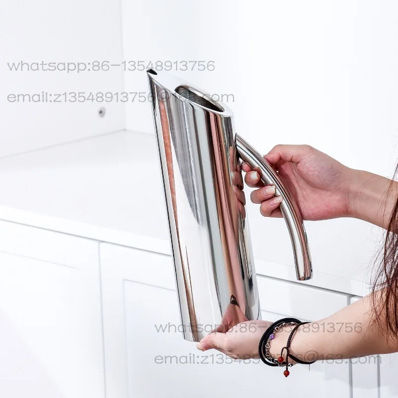 

European 304 Stainless Steel Straight Curved Handle Cold Kettle High Temperature Household Living Room Commercial Large Capacity