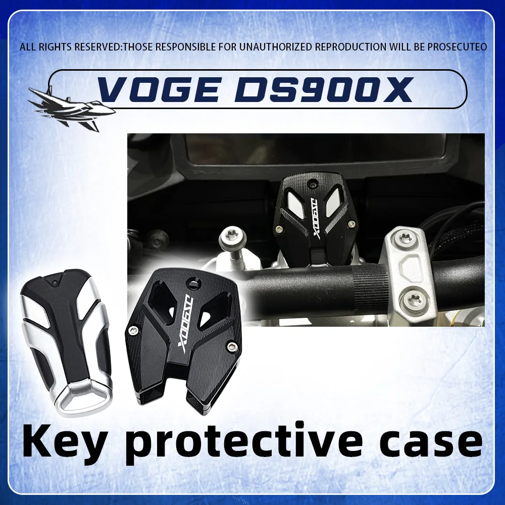 FOR VOGE DS900X Modified Key Protective Case, Aluminum Alloy, Drop-Proof and Wear-Resistant Keychain Accessory for DS900X