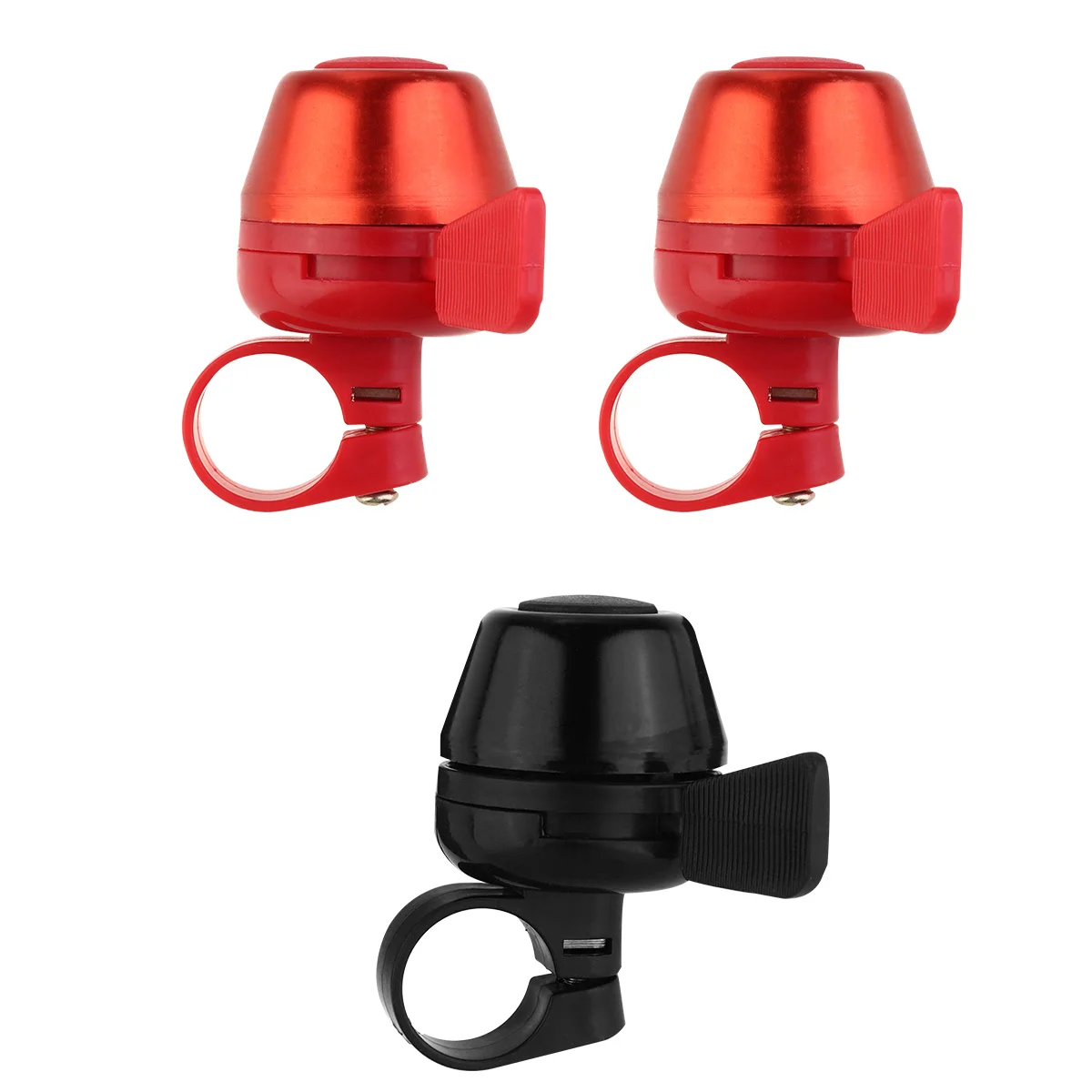 3Pcs Premium Plastic Aluminum Alloy Bike Bells Loud Crisp Clear Sound Safety Cycling Biking Necessity Biking Bell