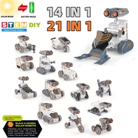 21 in 1 Solar Robot Kit DIY Building Powered Kids Educational Toy Science Experiment Technological Gadgets Electric Solar Robots