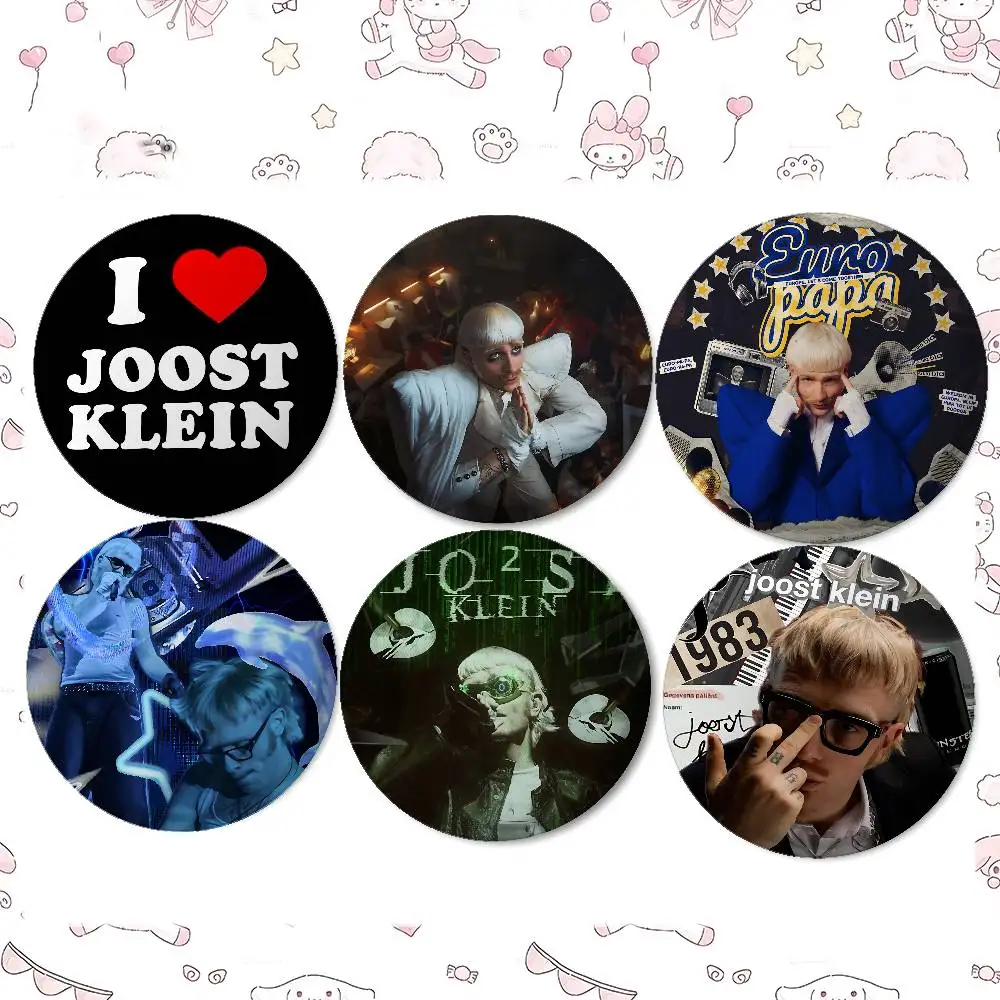 I Love Joost Klein Badges Peripheral Lapel Pins Tinplate Round Brooch For Shoulder Bag Accessories Souvenir Gifts