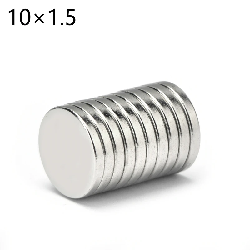 

5~600PCS 10x1.5MM Rare Earth Magnets Diameter 10x1.5mm Small Round Magnets 10mmx1.5mm Permanent Neodymium Magnets 10*1.5 IMANES