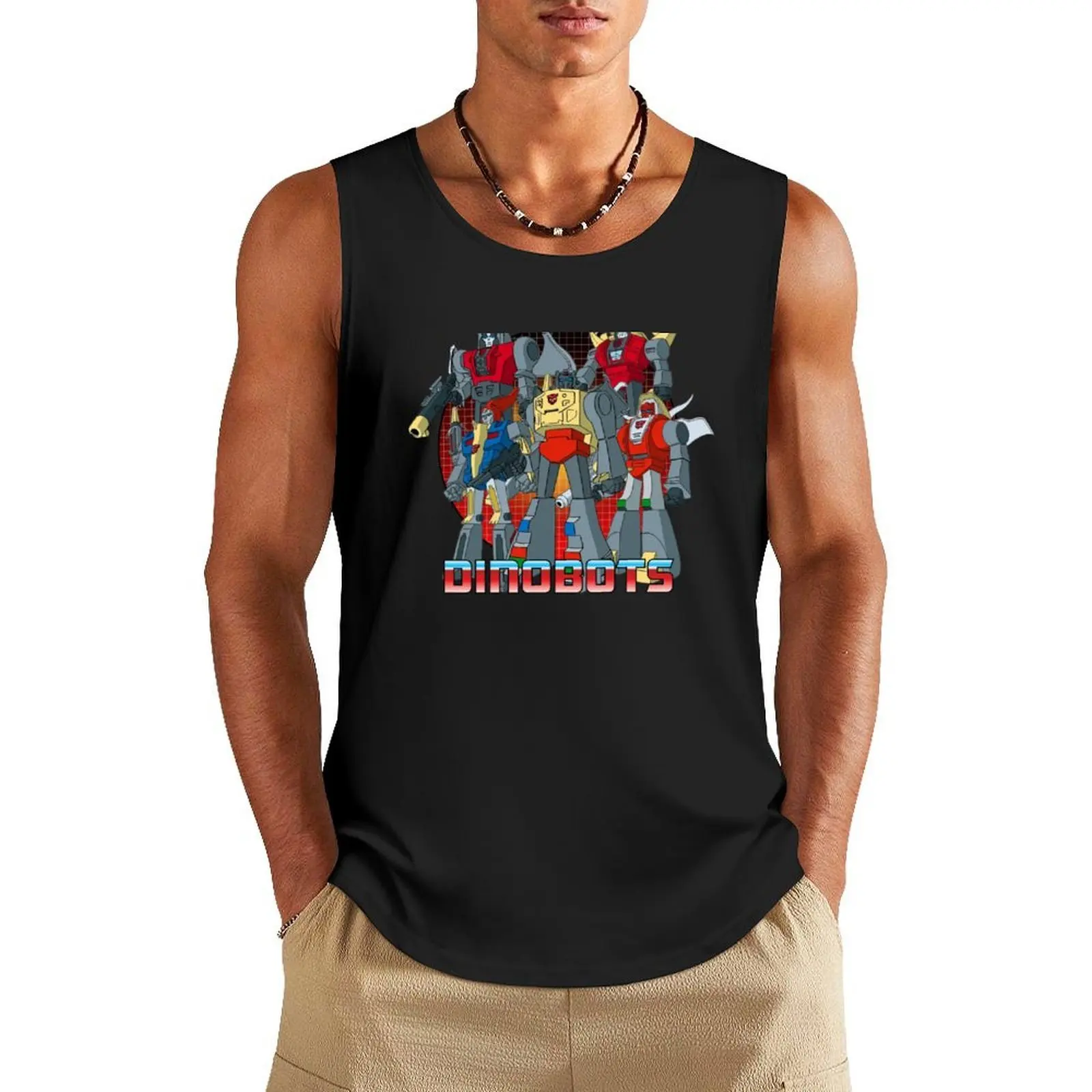 

Dinobots Autobots Transformer G1 Tank Top anime clothes Body man gym training accessories Men's gym
