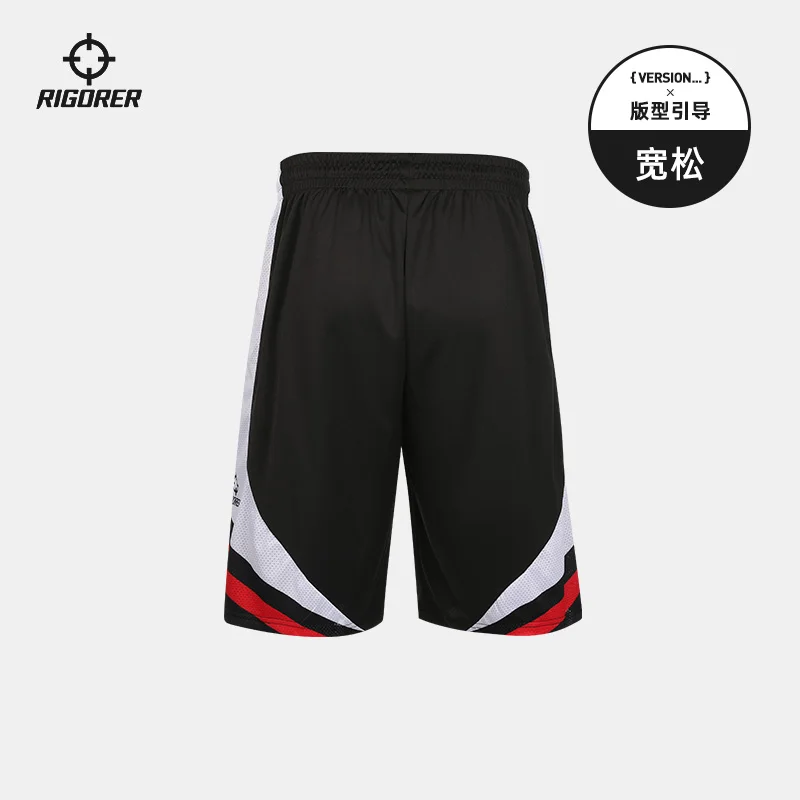 RIGORER Men's Basketball Polyester Sports Shorts  Basketball Shorts Men Sports Fitness Running Casual Loose Knitted Shorts Pants