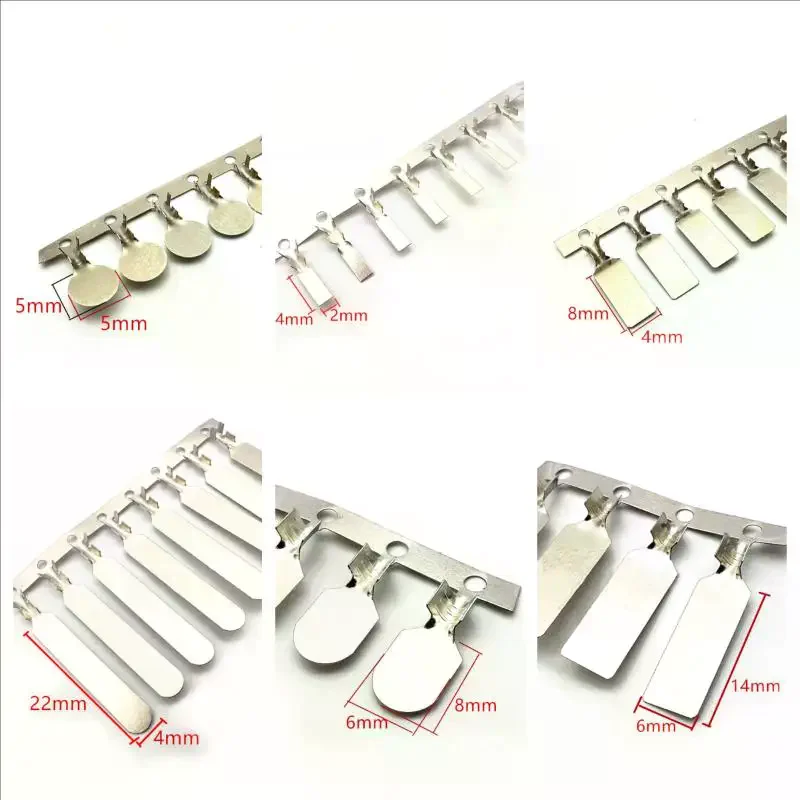 Terminal, Circular Nickel Plate, Butt Welding Terminal Plate, Wire Clip, Nickel Plate, 18650 Battery Cell Spring Plate Stamping