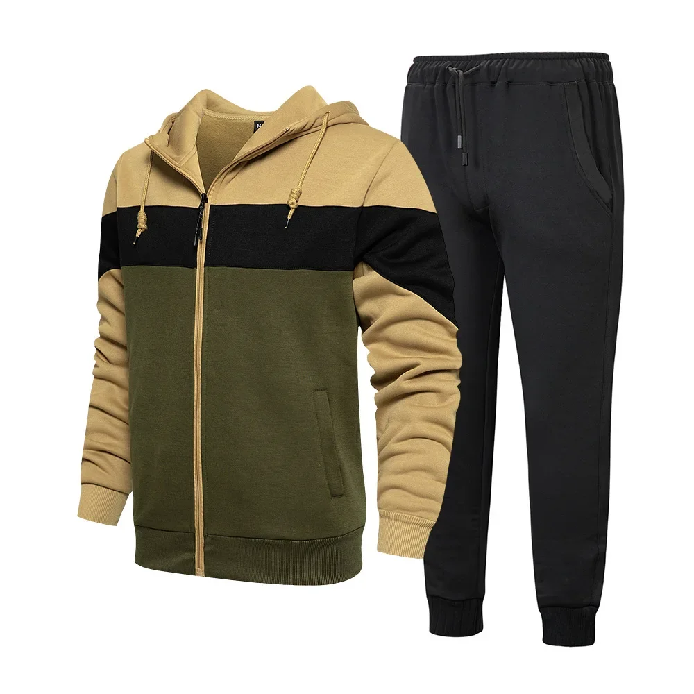 

2024 Men Running Sportswear Sets Sweatshirt Sweatpants Gym Fitness Bodybuilding Hoodies Pants Jogging Crossfit Brand Tracksuits