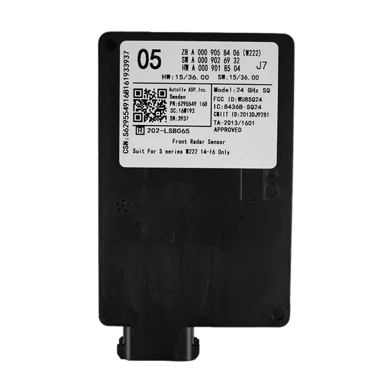 Nuevo A0009058406 FCW Módulo de advertencia de colisión delantera Sensor de distancia de Radar para Clase S W222 14- 2016