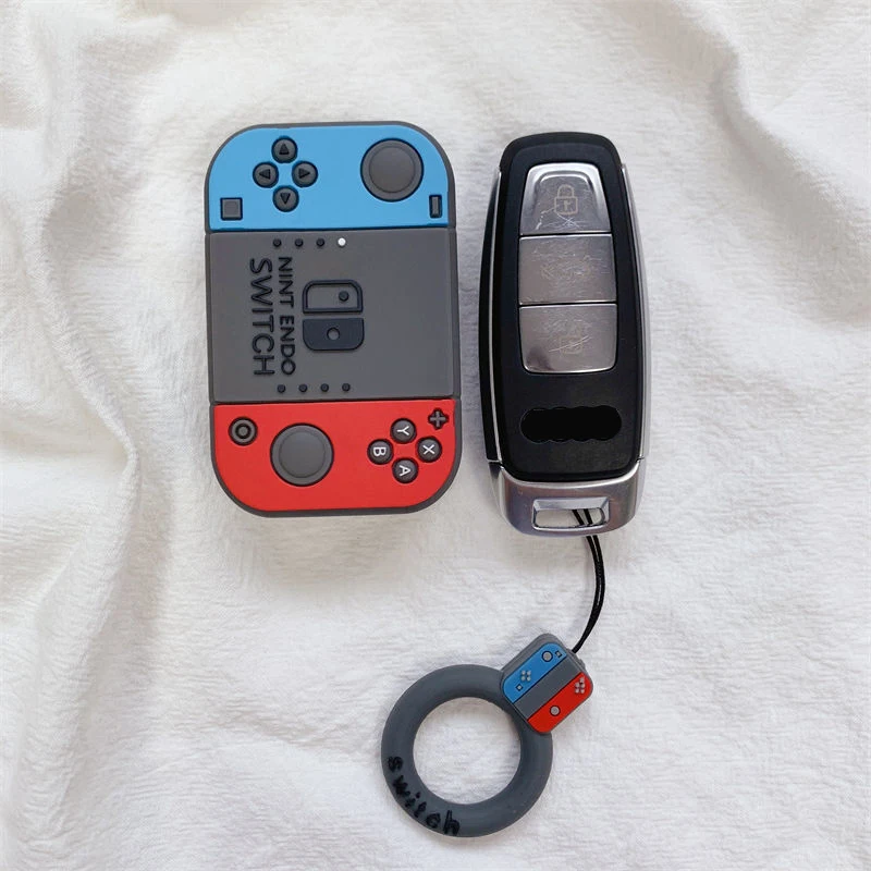 Game Console Style for Audi A4 Q5 A5 A7 A8 S5 S6 A6L S5 S7 Q5 Q7 TT TTS TFSI RS Car Key Case Smart Remote Protector Fob Keychain