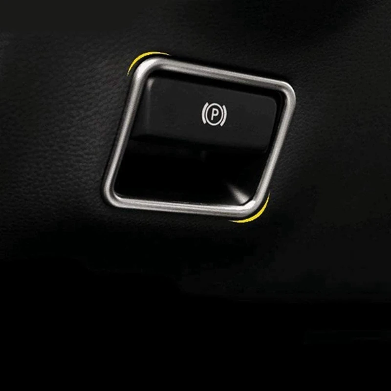 2X Car Parking Hand Brake Sticker P Button Brake Switch Frame Cover Trim per Benz ML350 GL450 AMG W166 W176 W246 X156