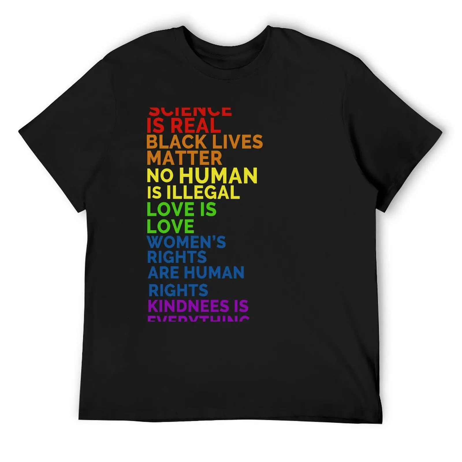 

Distressed Science Is Real Black Lives Matter LGBT Pride T-Shirt cheap stuff kawaii clothes cute clothes mens designer t shirt