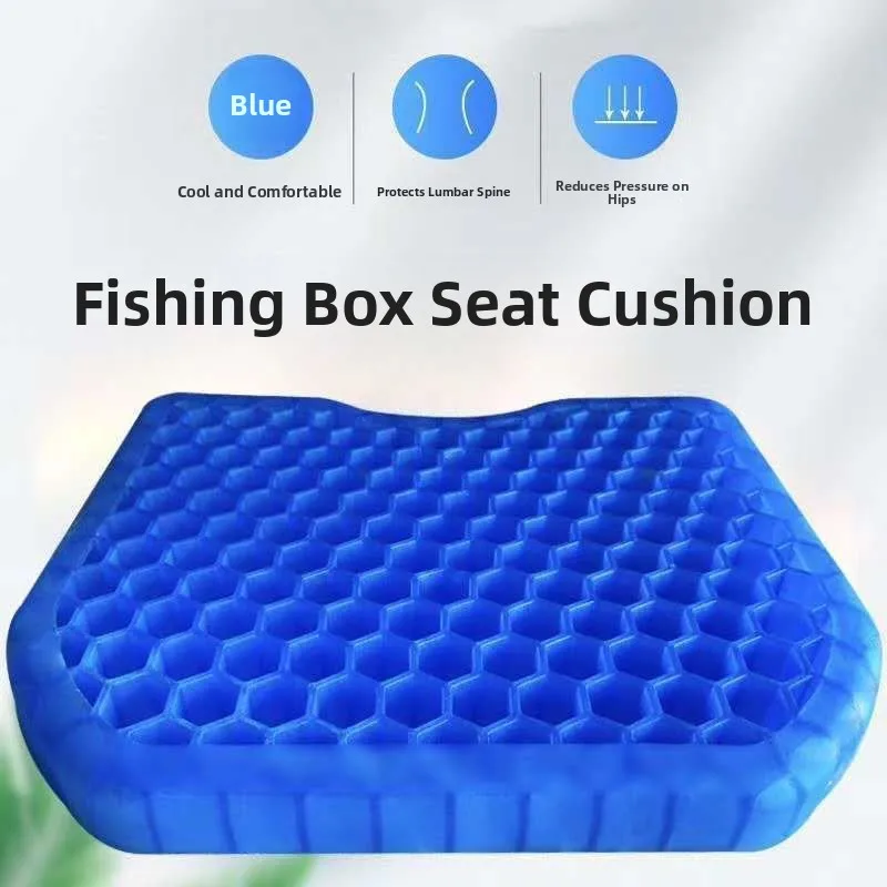 Thickened Silicone Fishing Chair  Cushion Breathable Waterproof Anti-Butt Pain for Fishing Special Pad High Elasticity