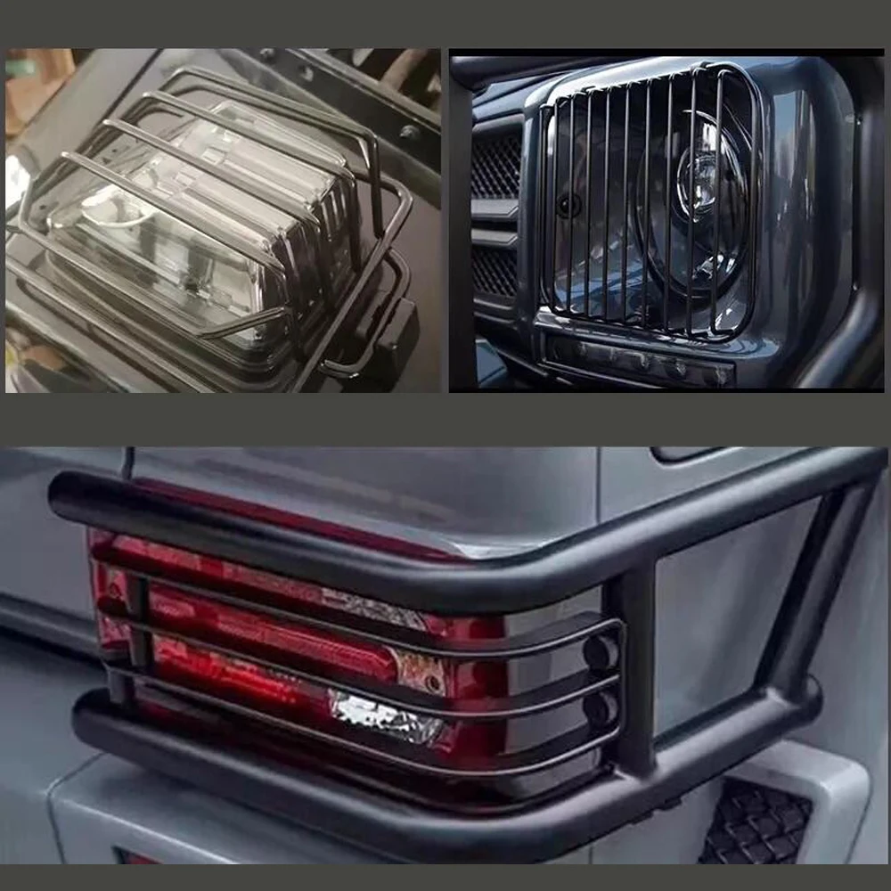 Head Lamp Grill For Mercedes-Benz G-Class W463 G350 G500 G400 G55 G63 G65 Turn Signal Light Cover Tail Lights Protective Frames