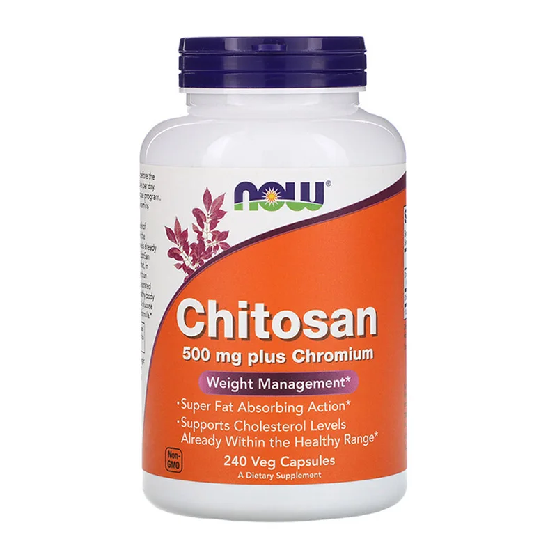 Chitosan 500mg Plus Chromium Super Fat Absorbing Action Supports Cholesterol 240 Capsules