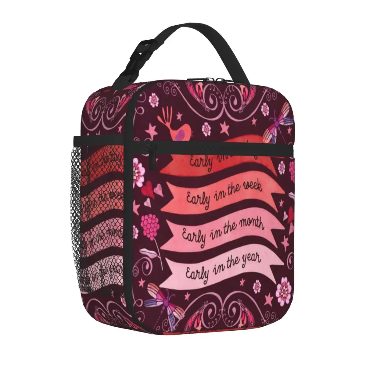 Bestselling Early In The Day Week Month Year Crossbody Sports Lunch Bag Middle School Cooler Lunch Bag