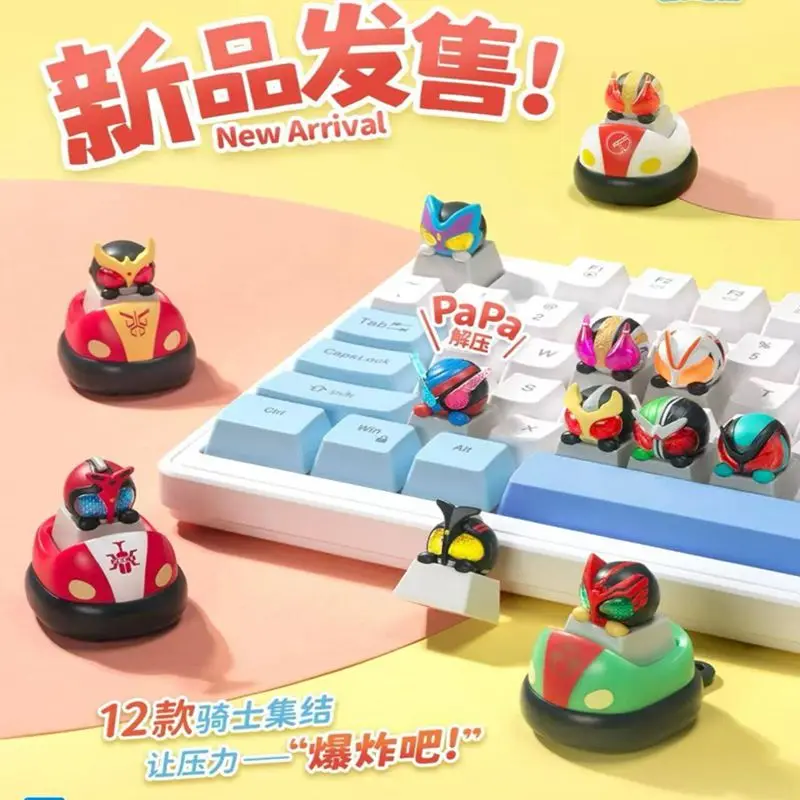 Caja Misteriosa de Teclas Kamen Rider PlayLab X, Caja Sorpresa de Teclas Kamen Rider para Teclado Mecánico, Figura Decorativa WASA