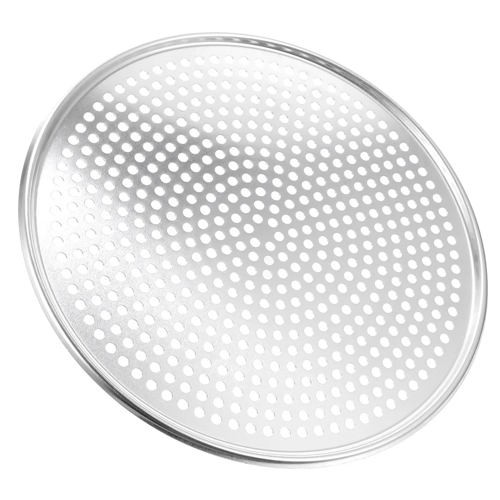 

Pie Pizza Pan Roaster Reusable Baking Tray Perforation Dough Proofing Container Dish