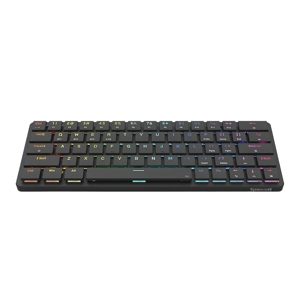 Top Elise Pro K624P RGB Super slim Mechanical Gaming Keyboard USB Support Bluetooth wireless 2.4G 63 Keys for Compute PC