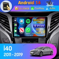 Radio samochodowe Android 14 dla Hyundai i40 2011 2012-2019 Carplay Auto Odtwarzacz multimedialny GPS Radioodtwarzacz wideo 2 Din Nawigacja Stereo